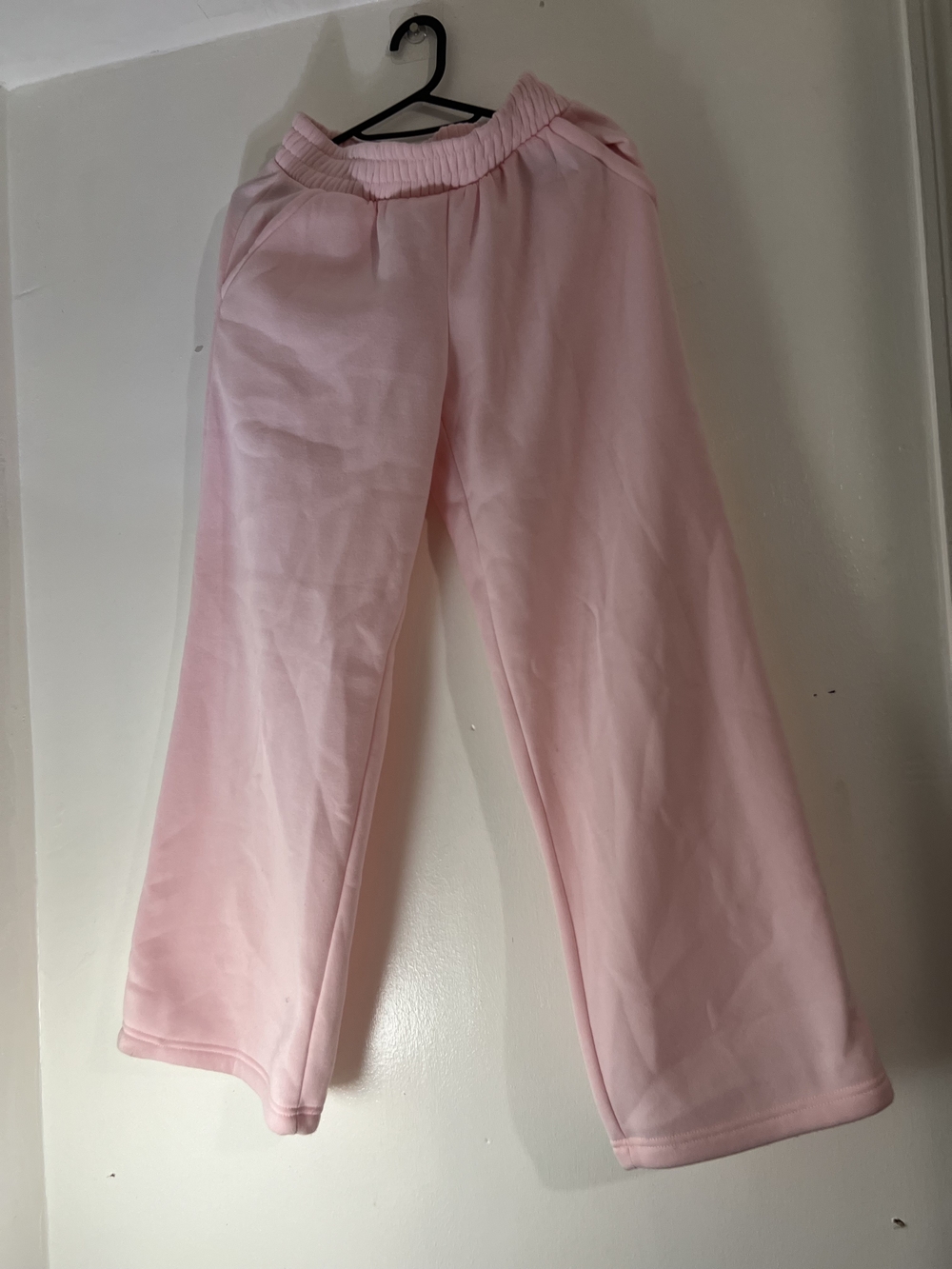 Urban Outfitters Light Pink Wide-Leg Track Pants